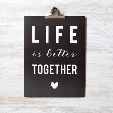 Affiche Life is better...
