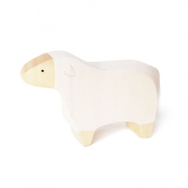 Mouton en bois peint