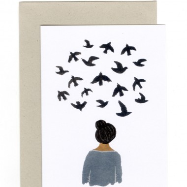 Carte "Bird thoughts" Gemma...